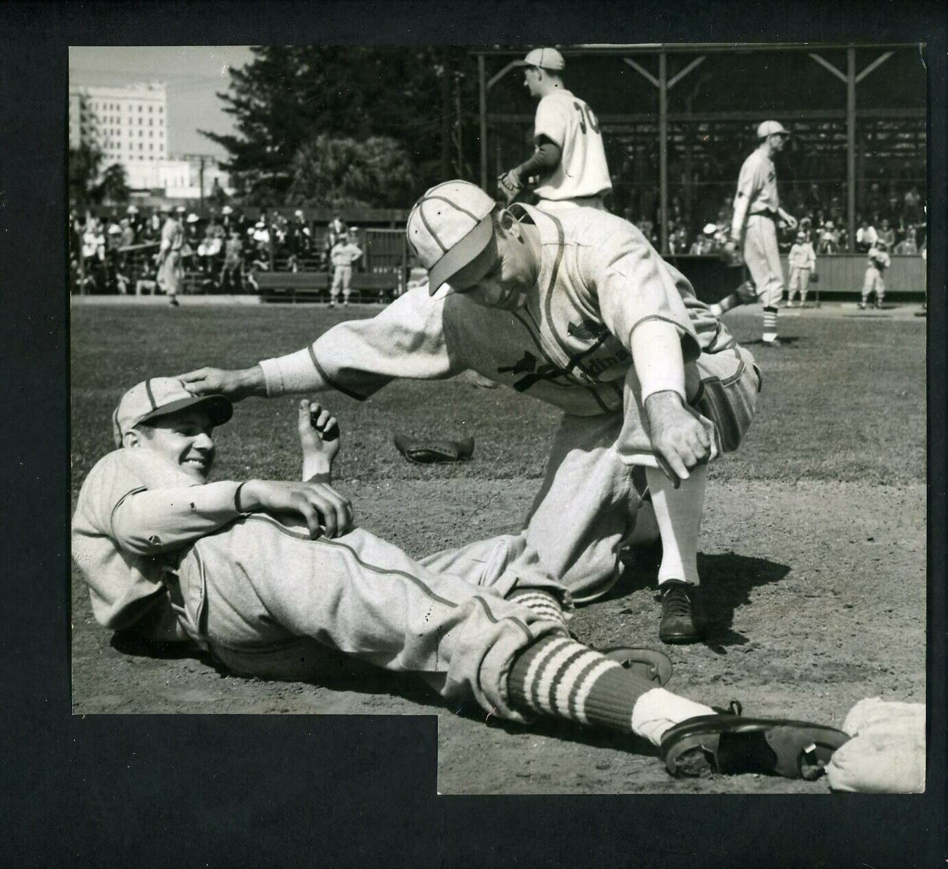 Marty Marion & Ray Blades 1940 William Greene Press Photo Poster painting St. Louis Cardinals