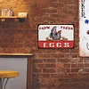 Drawing Chicken Eggs - Vintage Metal Signs - 30*40cm - Farm