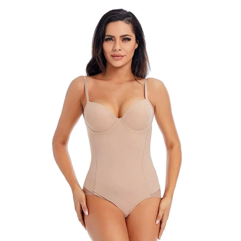 Bodysuit Women Shapewear Body Shaper With Cup Compression Bodies Belly Sheath Waist Trainer Reductive Slimming Underwear