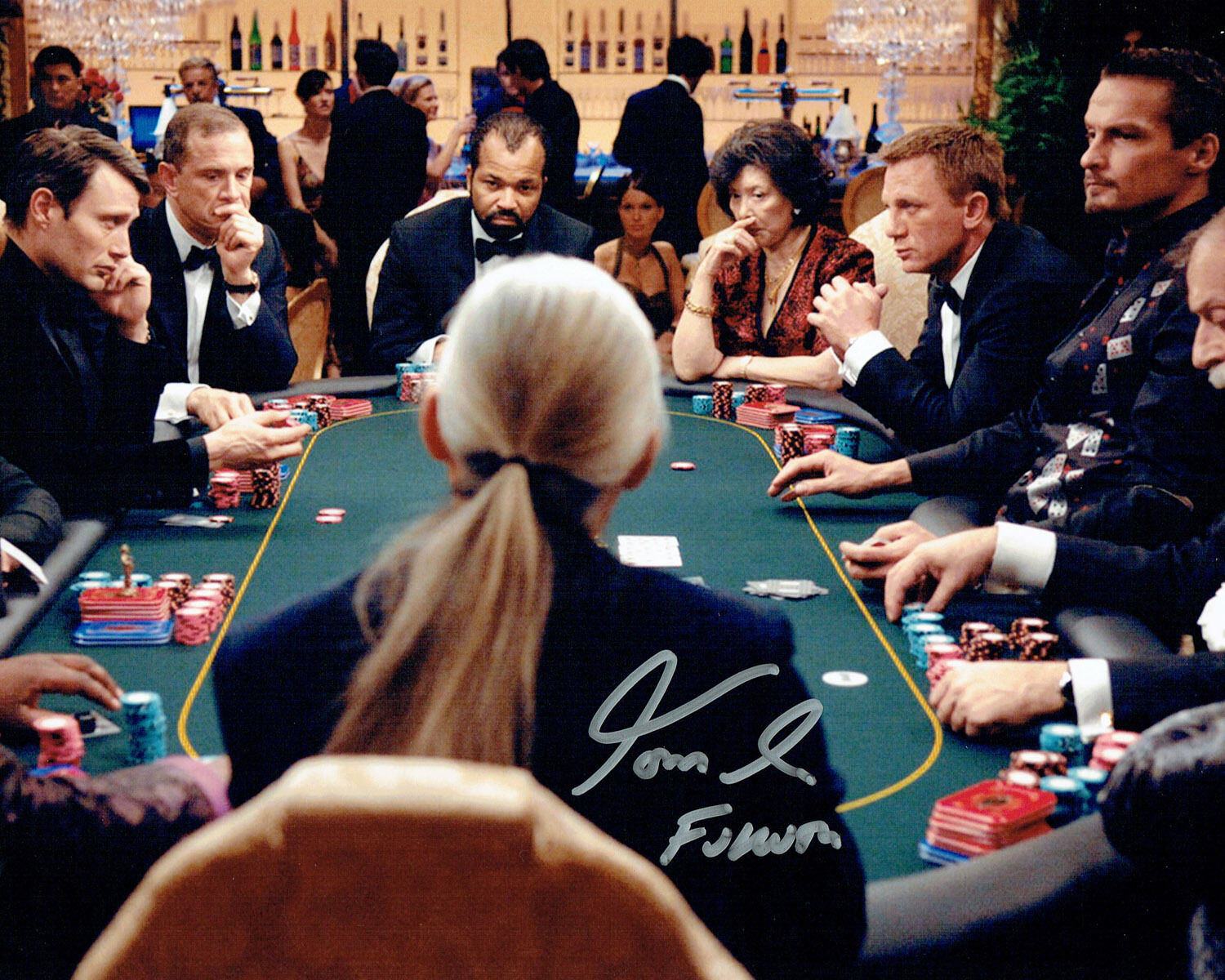 Tom SO SIGNED Autograph 10x8 Photo Poster painting AFTAL COA James Bond FUKUTU Casino Royal