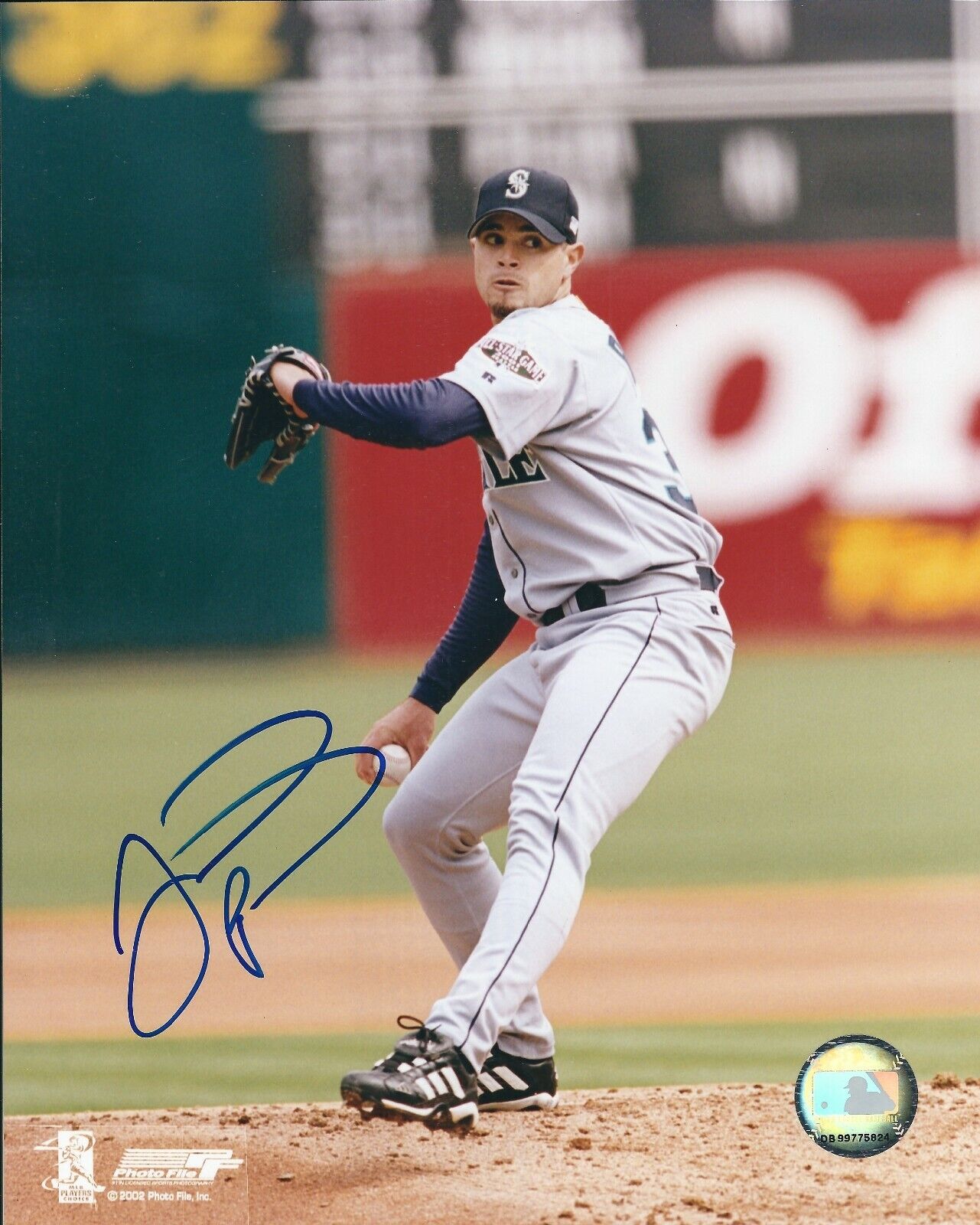 Signed 8x10 JOEL PINEIRO Seattle Mariners Autographed Photo Poster painting - COA