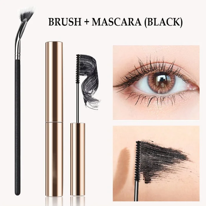 Last Day 50% Off 💕120° Folded Fan-Shaped Brush & Waterproof Mascara