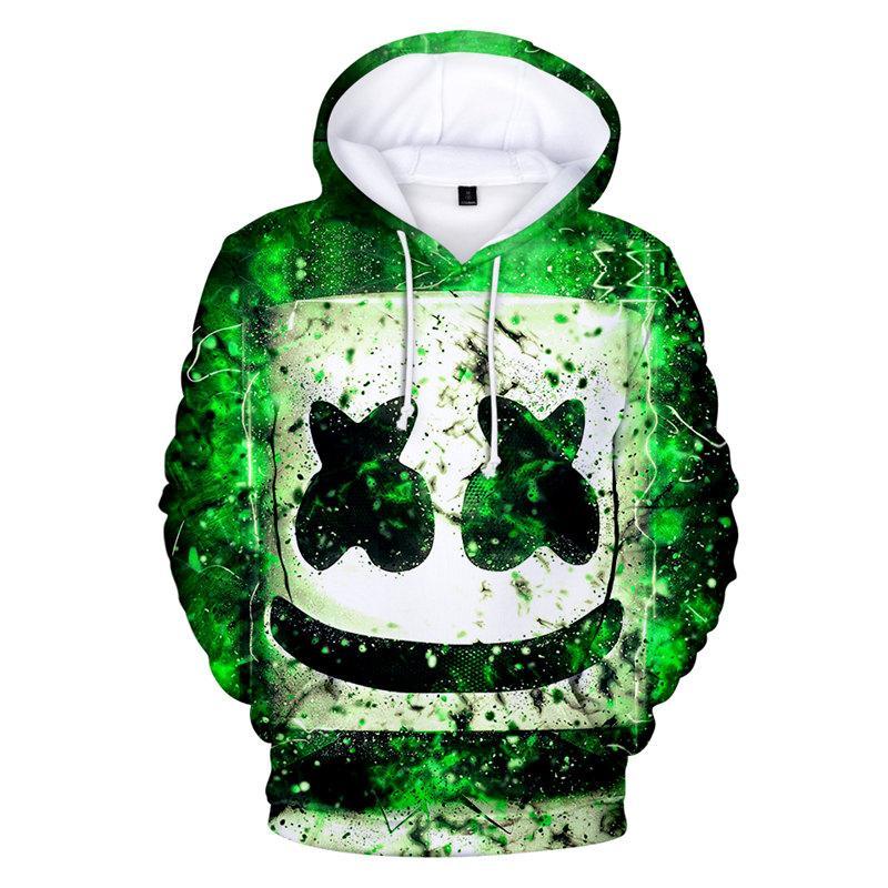 Unisex 3D Youth Marshmello Sweatshirt Casual Hoodie-Mayoulove