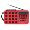 Mini Portable FM Radio BT Wireless Speakers Solar Charging FM Radio Receiver