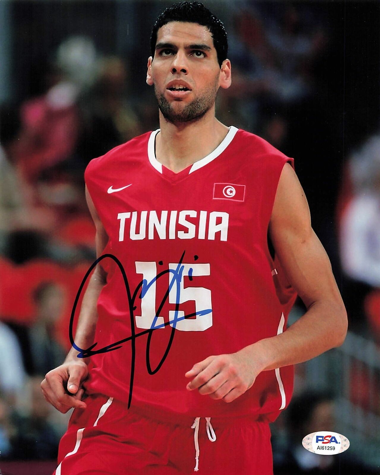 SALAH MEJRI signed 8x10 Photo Poster painting PSA/DNA Dallas Mavericks Autographed