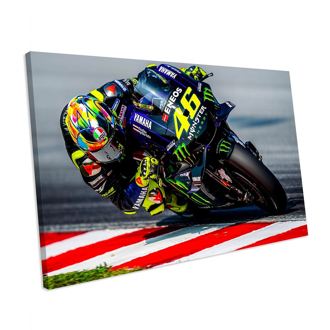 Valentino Rossi MotoGP Sport Canvas Wall Art