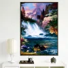 Beautiful Waterfall Scenery  | Full Round Diamond Painting Kits
