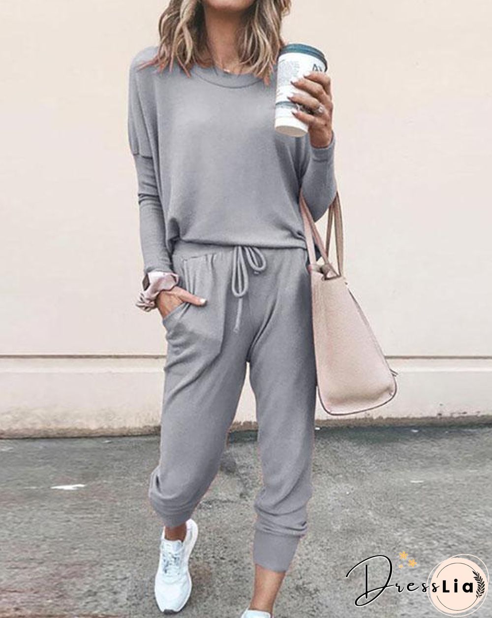 2 Peice Set Women Elegant Pants Sets Female Casual Outfits Jogger