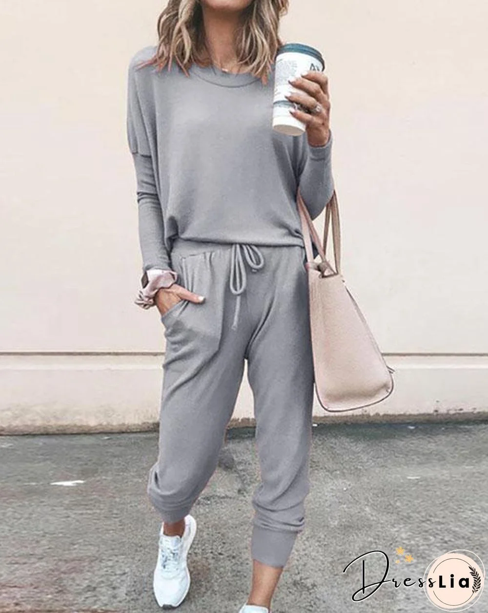 2 Peice Set Women Elegant Pants Sets Female Casual Outfits Jogger