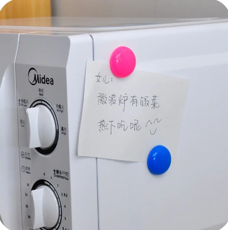 10 Pcs Colorful circular plastic fridge magnets whiteboard sticker  Kids gifts Home Decoration fridge magnet decor