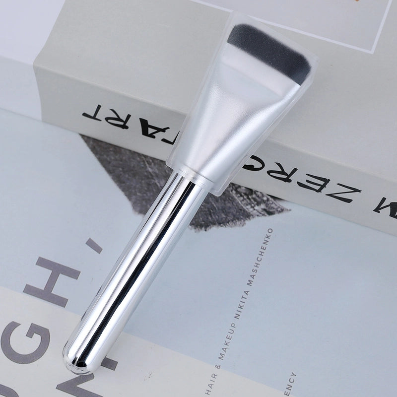 Korean Flat Head Makeup Brush Ultra-thin Flat Head Foundation Brush Mini Portable Single Mask Brush