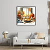 Autumn Window Scenery-11CT Stamped Cross Stitch 45*45cm/17.72*17.72in tapestrymarket