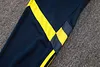 Joyfball 2024/2025 Kids Size Juventus Long Zipped Jacket Royal Blue Football Jersey （Vintage style）