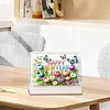 Animaux fleurs bonhomme de neige 2027 set de calendrier DIY en papier pour peinture en diamant kit de perceuse en forme sp&eacute;ciale mensuelle de calendrier de table &agrave; table flip fait main pour adultes pour d&eacute;butants d&eacute;coration de bureau &agrave; domicile