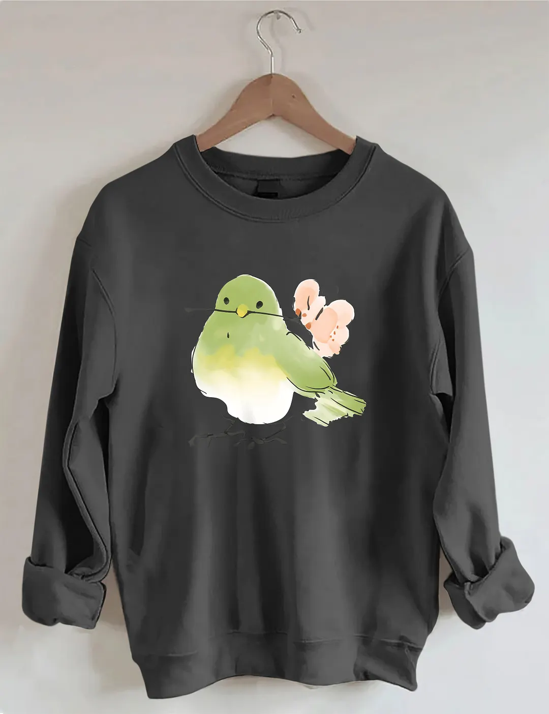 Cute Bird With Flower Nature Lover Sweatshirt