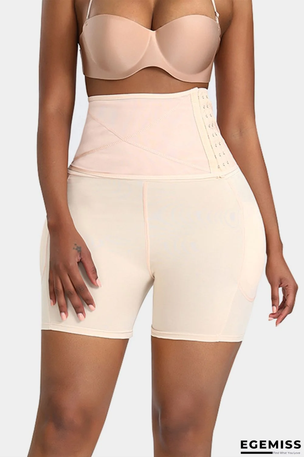 Skin Color Fashion Skinny High Waist Shaping Pants | EGEMISS