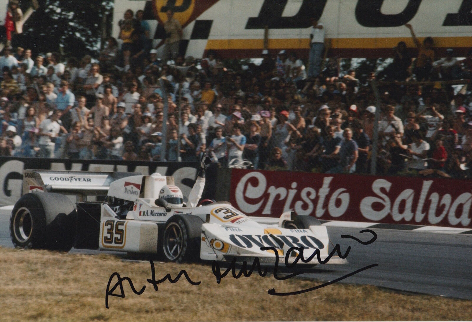 Arturo Merzario Hand Signed 12x8 Photo Poster painting Ovoro March F1 1.