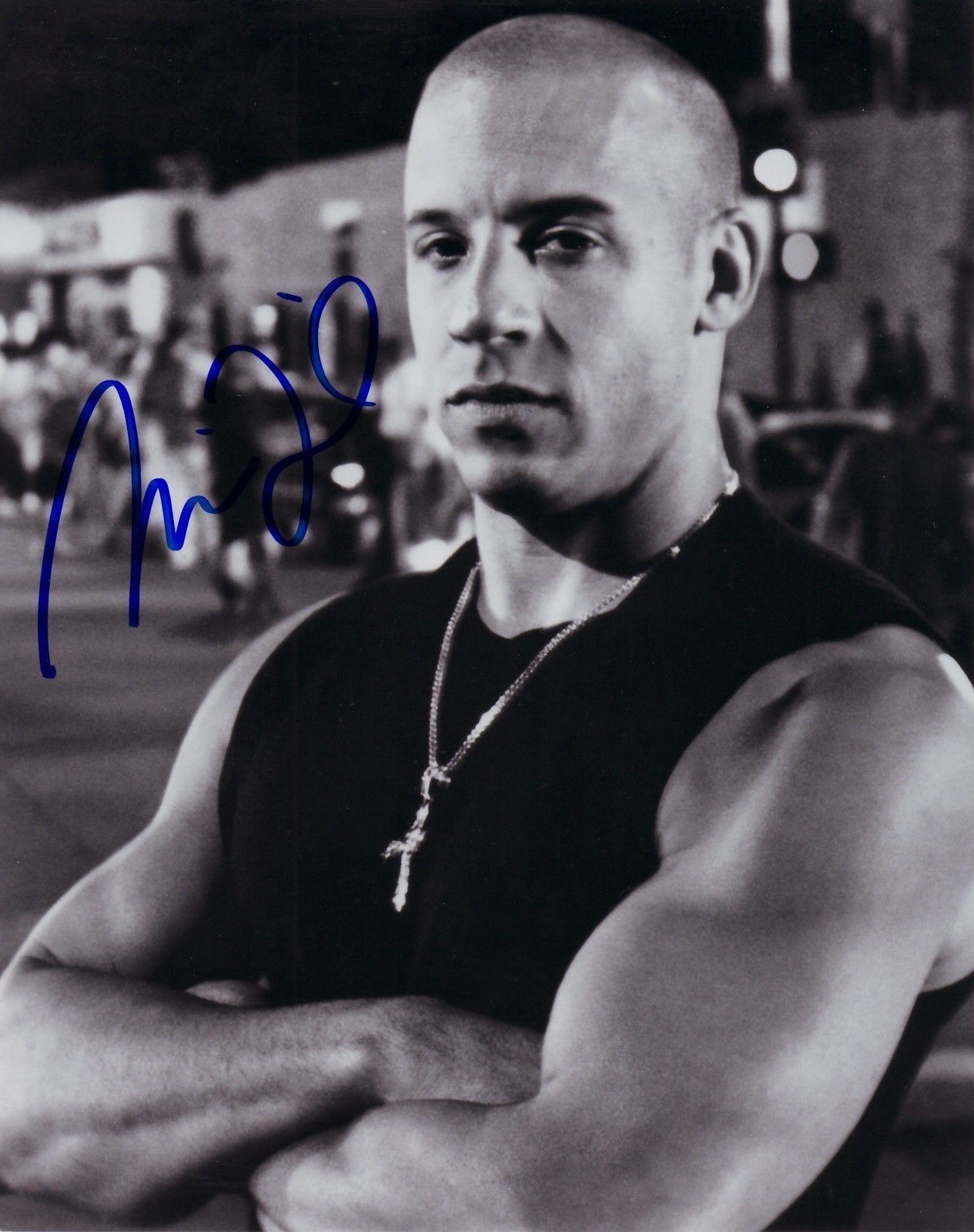 VIN DIESEL - FAST & FURIOUS AUTOGRAPH SIGNED PP Photo Poster painting POSTER