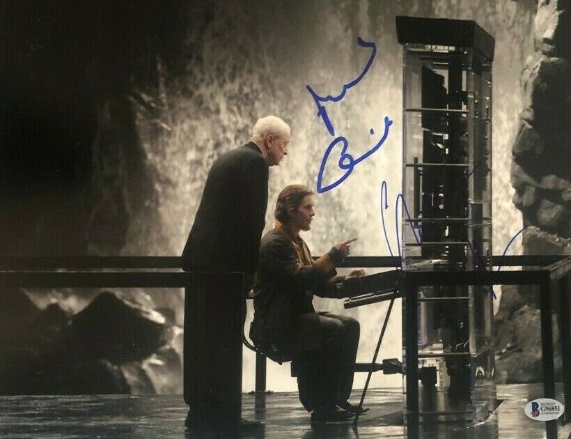 Christian Bale Michael Caine signed autographed 11x14 Photo Poster painting Dark Knight Batman