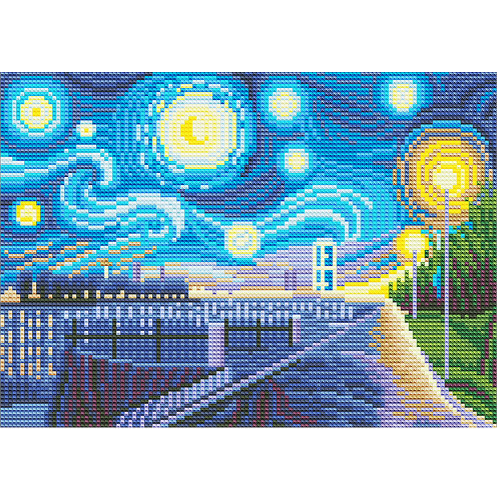

Luminous City Starry Night - Round Drill Diamond Painting - 40*30CM, 501 Original