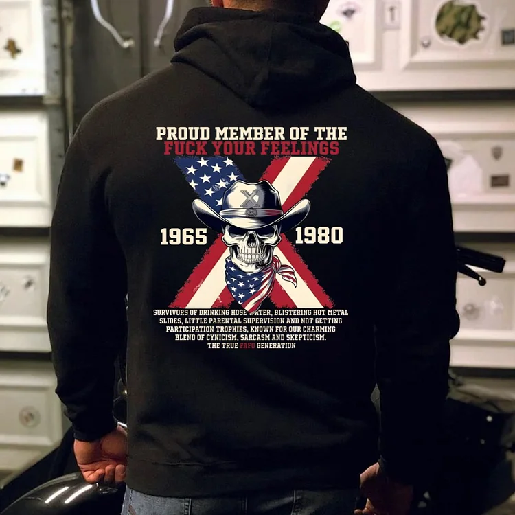 Gen X Cowboy Skeleton Custom Year Unisex Hoodie /Sweatshirt Christmas Gift 