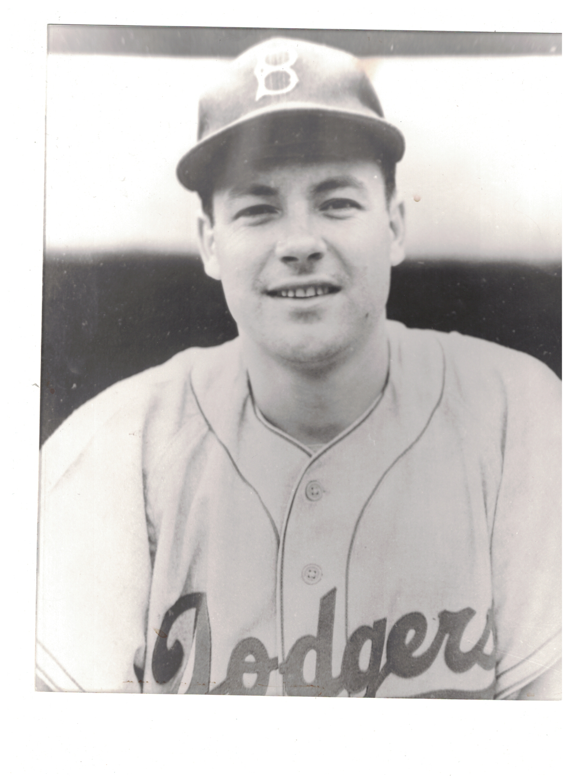 John Rutherford Brooklyn Dodgers 8x10 Vintage Baseball Photo Poster painting RH3