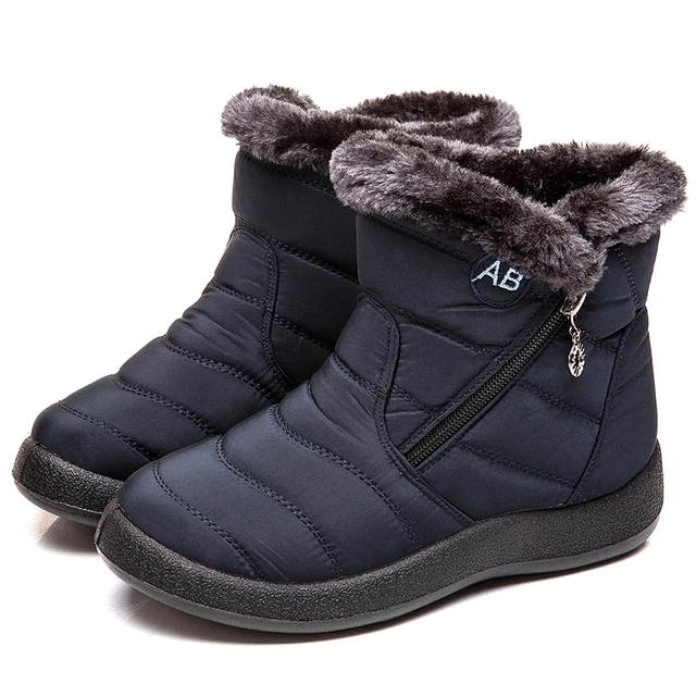 Women Fur Lined Outdoor Orthopedic Snow Boots Radinnoo.com