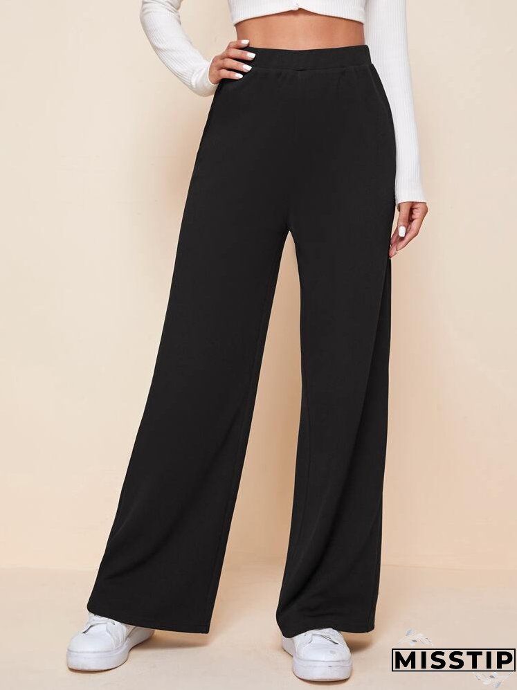 High Waist Wide Leg Pants