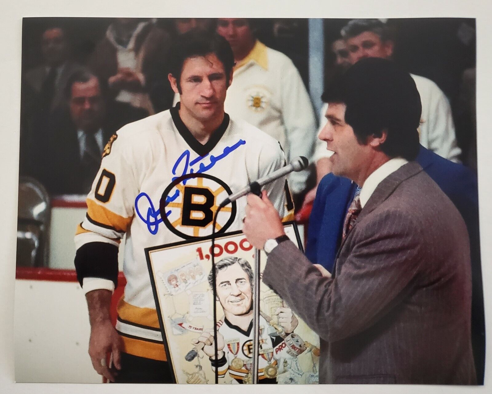 Jean Ratelle Signed 8x10 Photo Poster painting NHL Boston Bruins NY Rangers Legend Autograph RAD