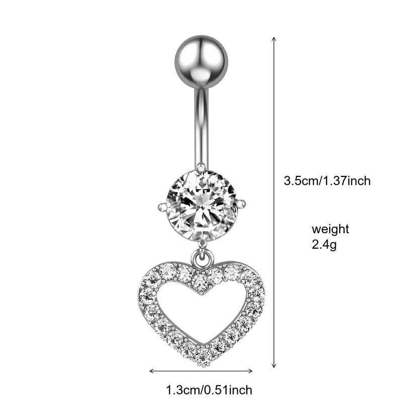 Puncture Jewelry  Belly Button Nail 5-piece Set Of  Belly Button Ring Europe And The United States New Belly Button