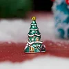 925 Sterling Silver Xmas Tree House Charm Bead