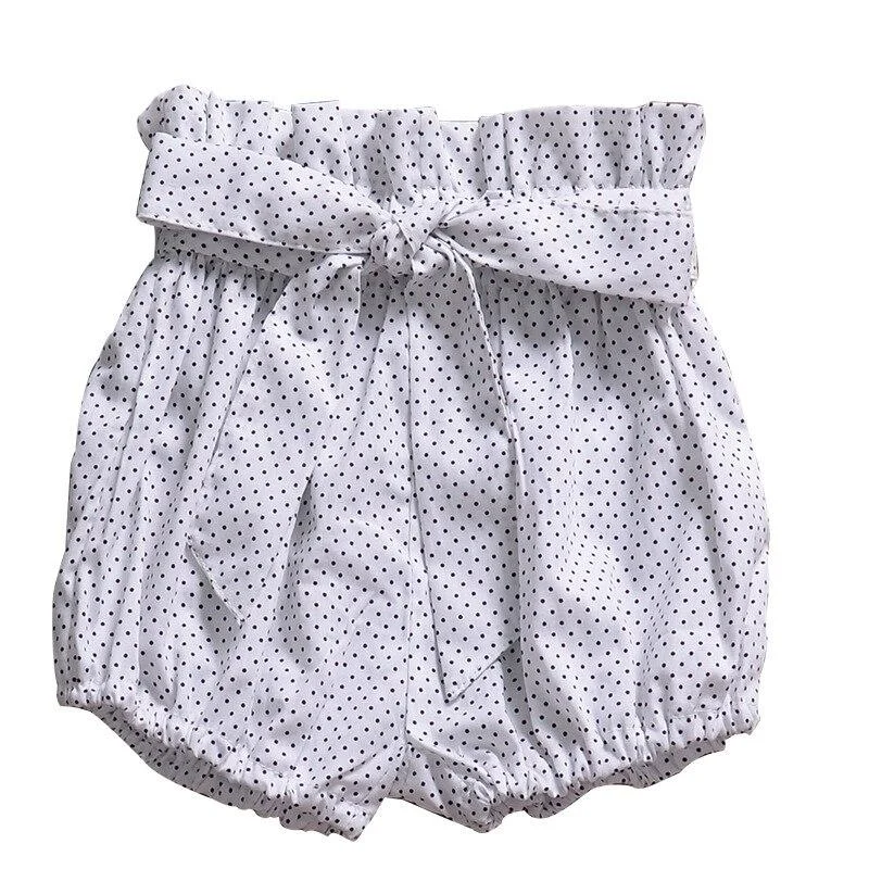 2021 Summer Baby Girls Shorts Bow Knot Ruffle Bread Lanterns Shorts Big PP Pants Girl Shorts Summer Toddler Clothing