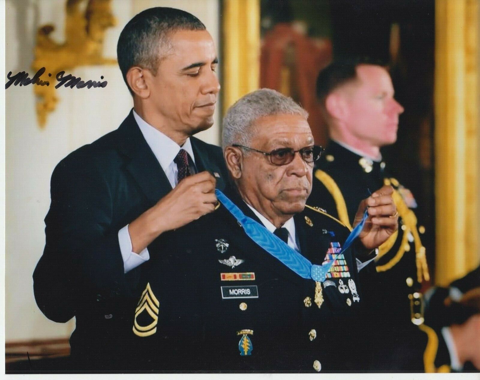 Melvin Morris - Medal Of Honor 8x10 Photo Poster painting Signed Photo Poster painting #1