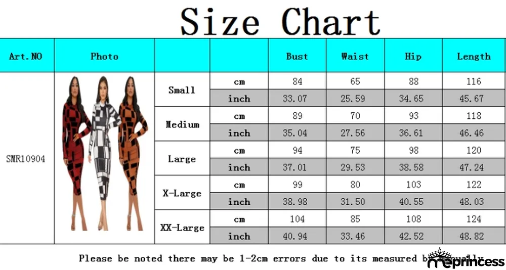 Women Spring Red Modest Turtleneck Full Sleeves Geometric Print Midi Bodycon Dress