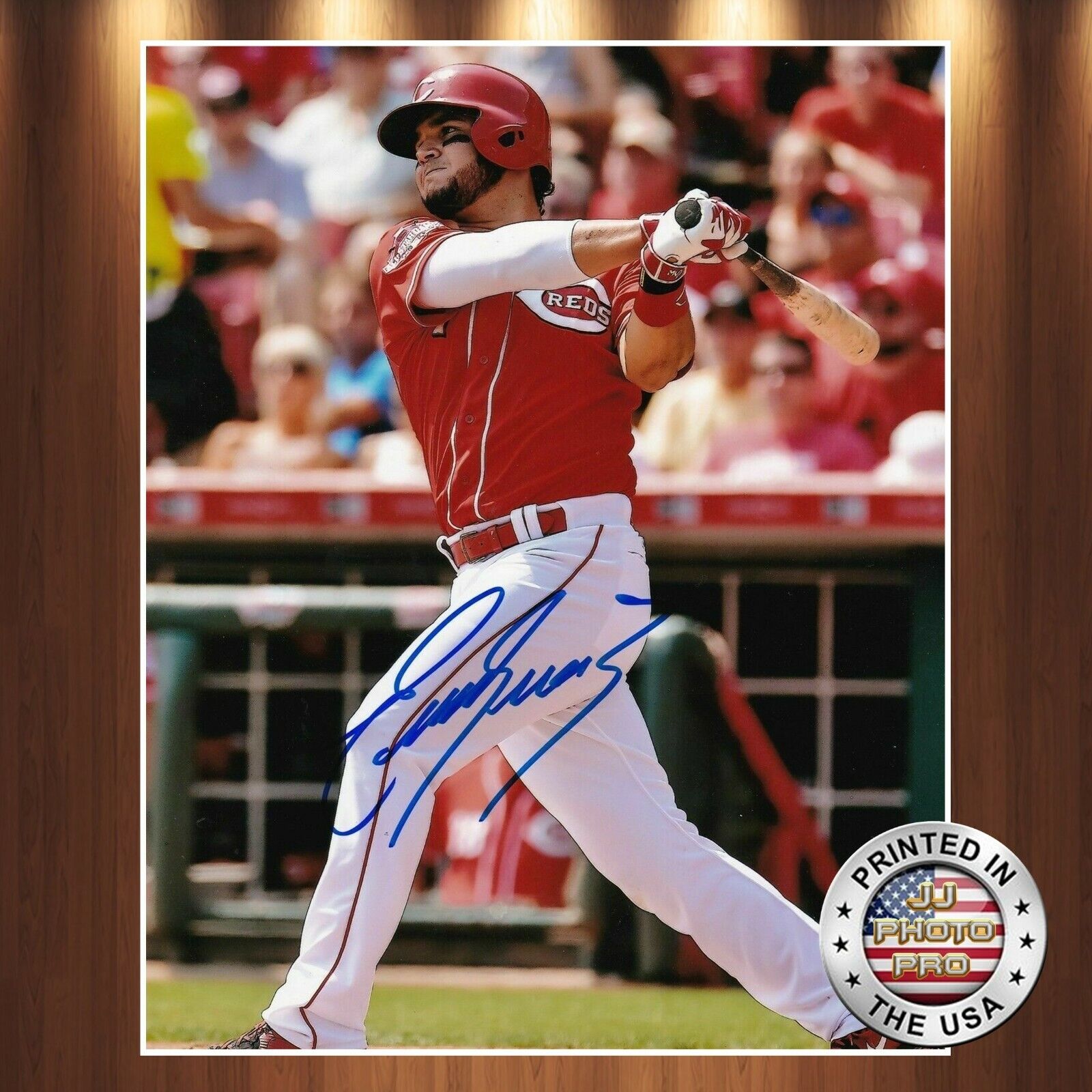 Eugenio Suarez Autographed Signed 8x10 Photo Poster painting (Reds) REPRINT