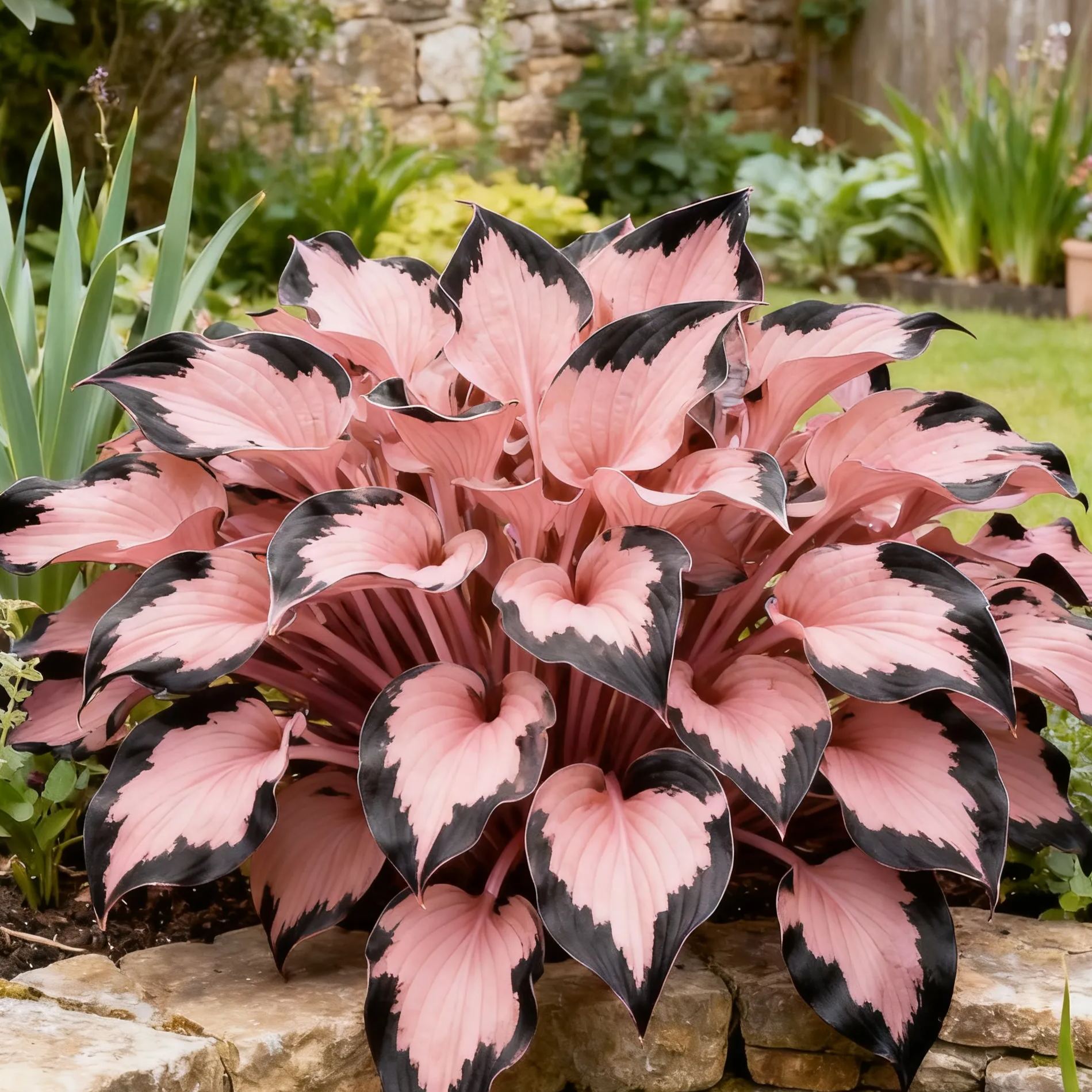 💥2025 Hot Sale 💗Pink Heart Hosta Seeds Perennial Shade Plant for Garden