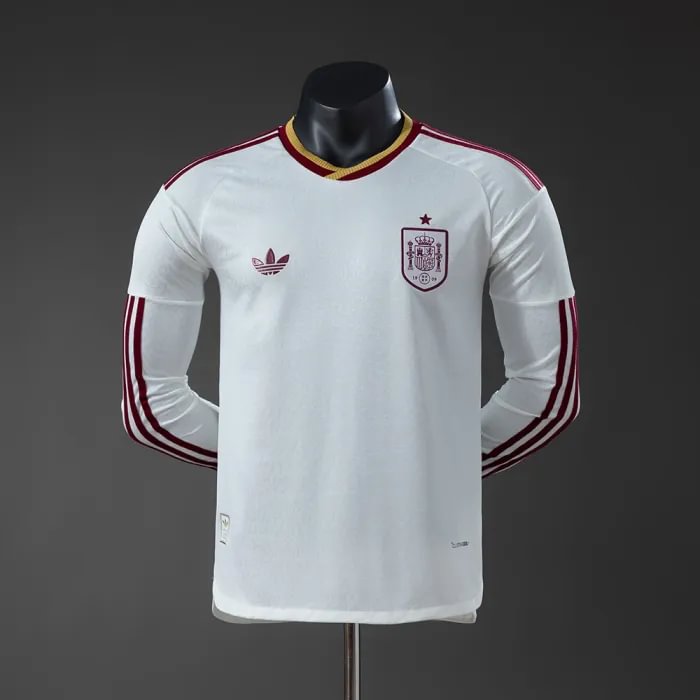Player Edition - Spain 2026 World Cup Away Long-Sleeve Jersey 1:1 Thai Quality
