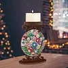 Fleur en bois - Bougeoir artisanal 5d bricolage