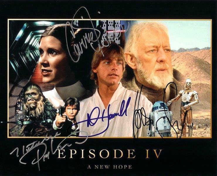 REPRINT - STAR WARS Episode IV Autographed Signed 8 x 10 Photo Poster painting Poster RP