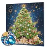 DIY Special Shape Diamond Painting Pearl Art With Inner Frame Kit 25x25cm(christmas trees)