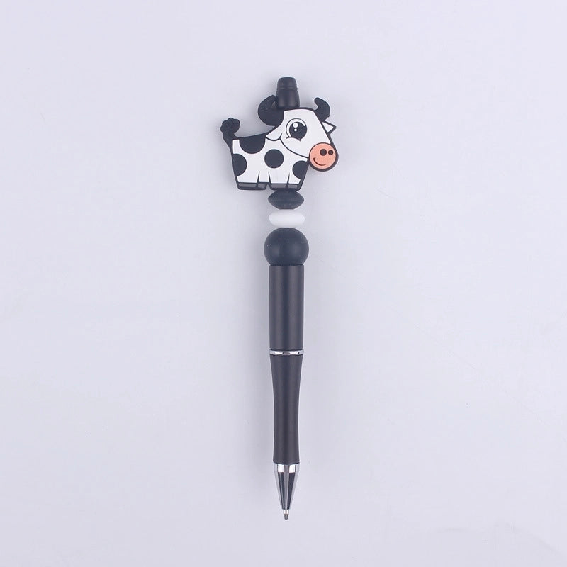 1 Piece Animal Class Learning Daily Plastic Silica Gel Cartoon Style Cute Gel Pen