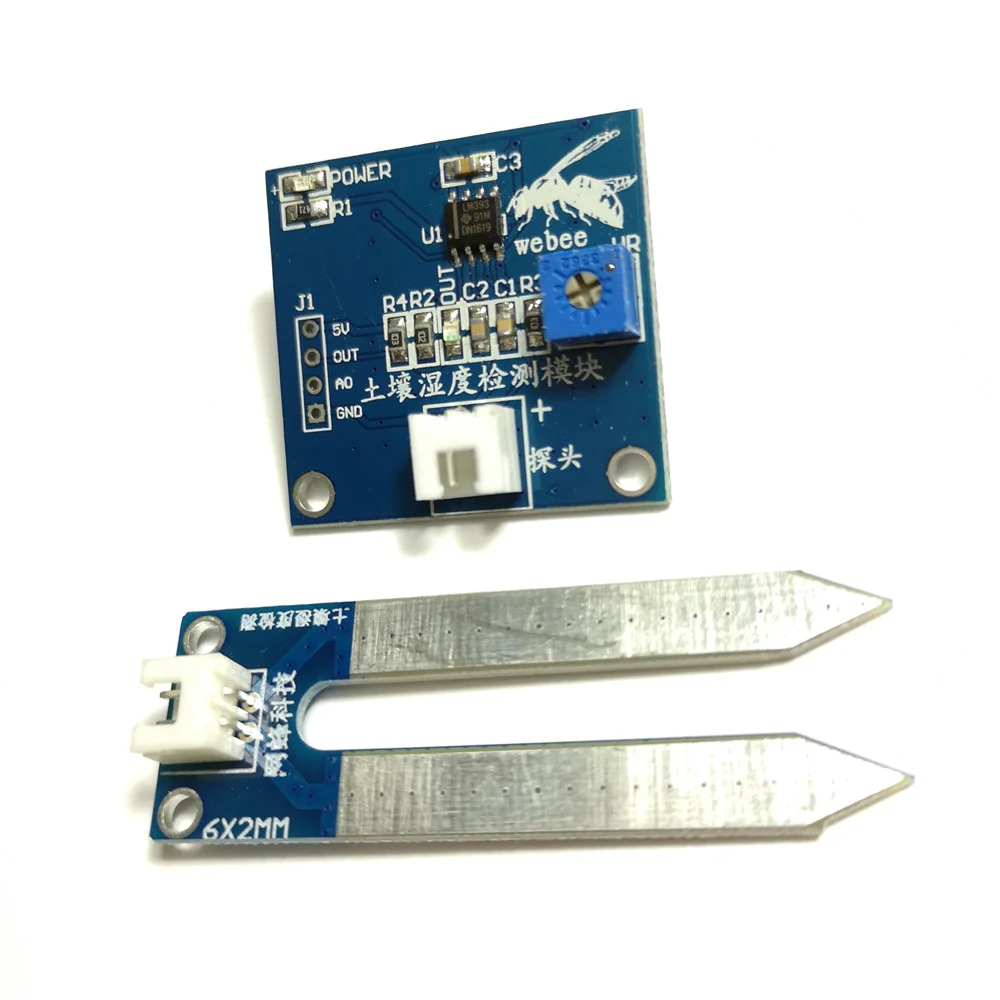 Zigbee Soil Moisture Sensor Wireless Zigbee Temperature Humidity Sensor Module IoT Sensor Stand Interface