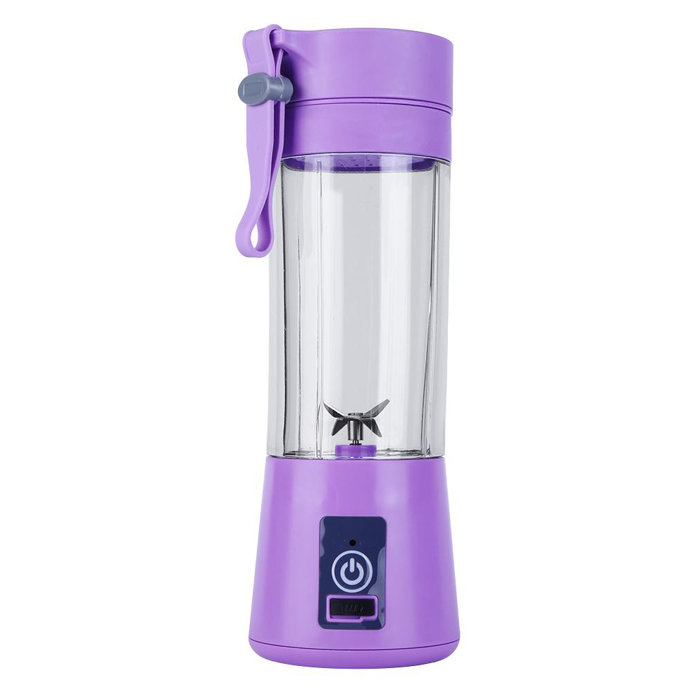 

380ml Electric Rechargeable Portable Juicer Multi-functional Juice Machine, Purple, 501 Original