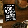 Cool Grandpa Riding Motorcycle - Metal Tin Signs(8*12Inch/12*16Inch) - Garage&Transport