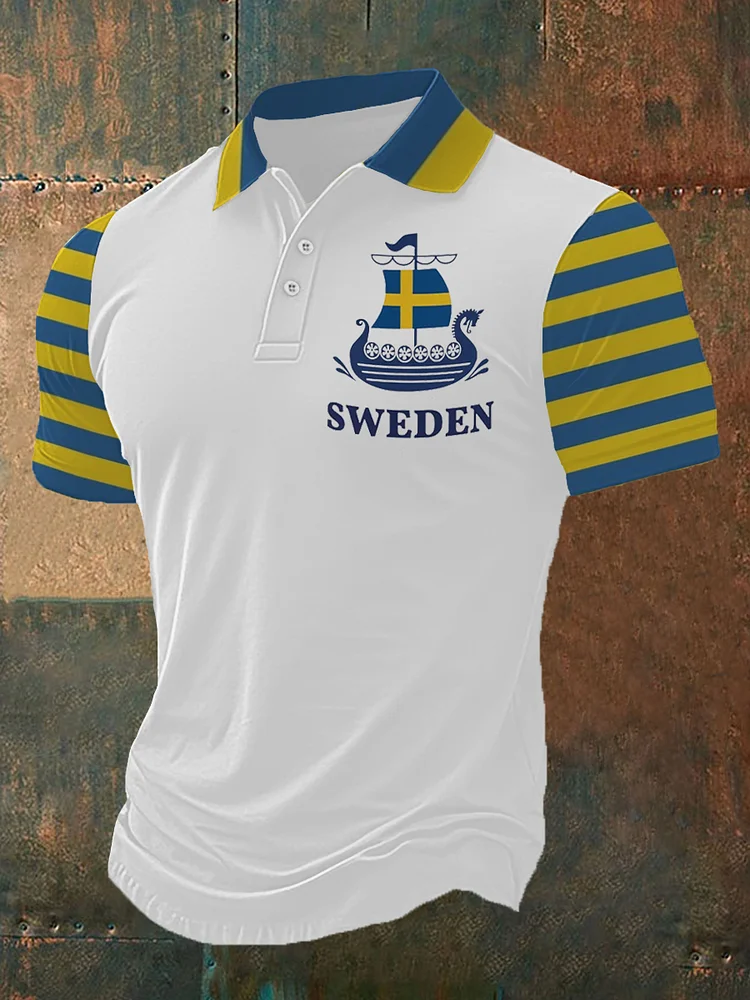 Herren Swedish Viking mit kurzen Ärmeln POLO Shirt