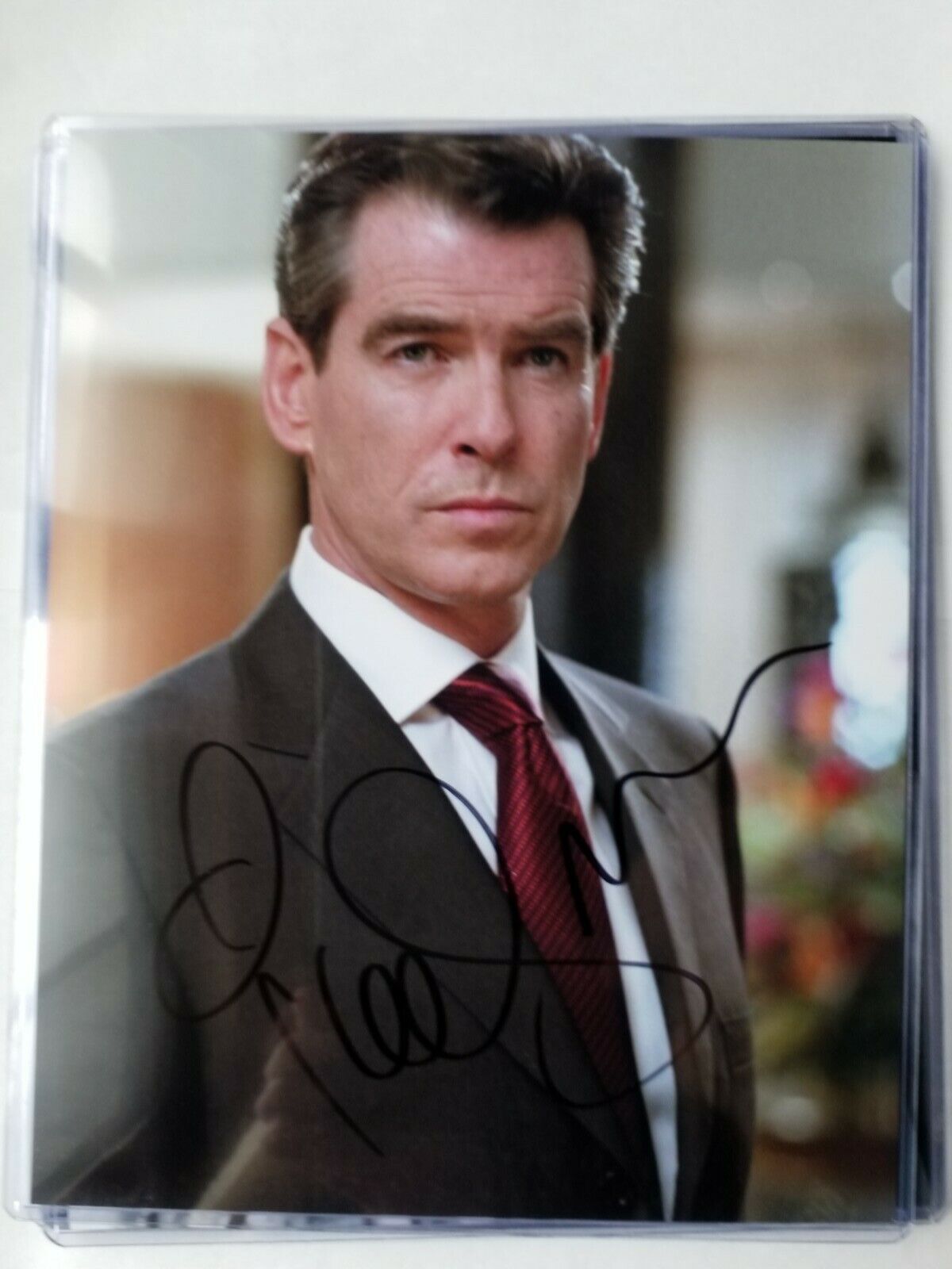 Autographed Pierce Brosnan Authentic Signed 8 x 10 Photo Poster painting