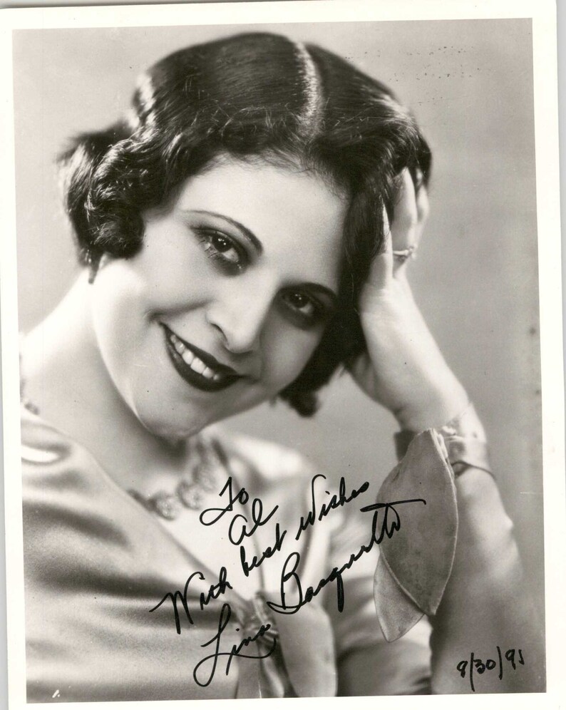 Lina Basquette Signed Autographed Glossy 8x10 Photo Poster painting - COA Matching Holograms