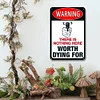 (Multi Style)Warning Sign - Metal Tin Signs(8*12Inch)