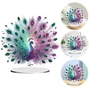(US Only)Acrylic 2D Flat Peacock DIY Diamond Painting Desktop Ornaments Kit for Decor