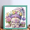 (US Only)Gnome Design DIY Bead Embroidery Kit 40x39cm 9CT Cross Stitch Kit for Home Decor